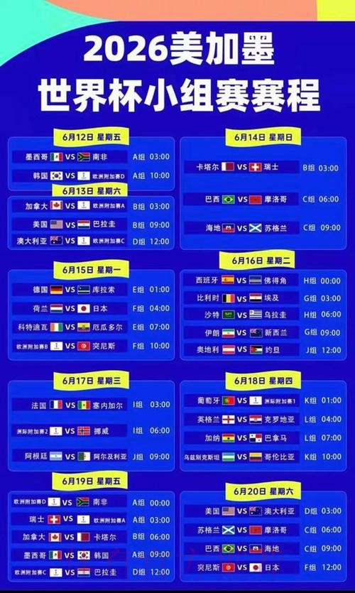 2026美加墨世界杯比分地址 2026美加墨世界杯比分地址